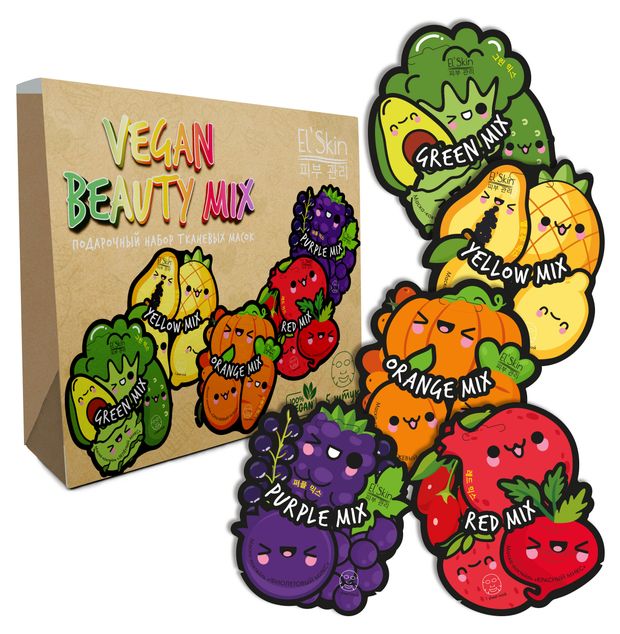 

Набор подарочный El'Skin Vegan Beauty Mix, 5 шт