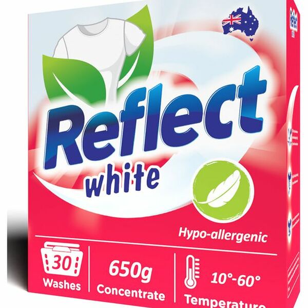 Стиральный порошок концентрированный Reflect White, 0.65 кг