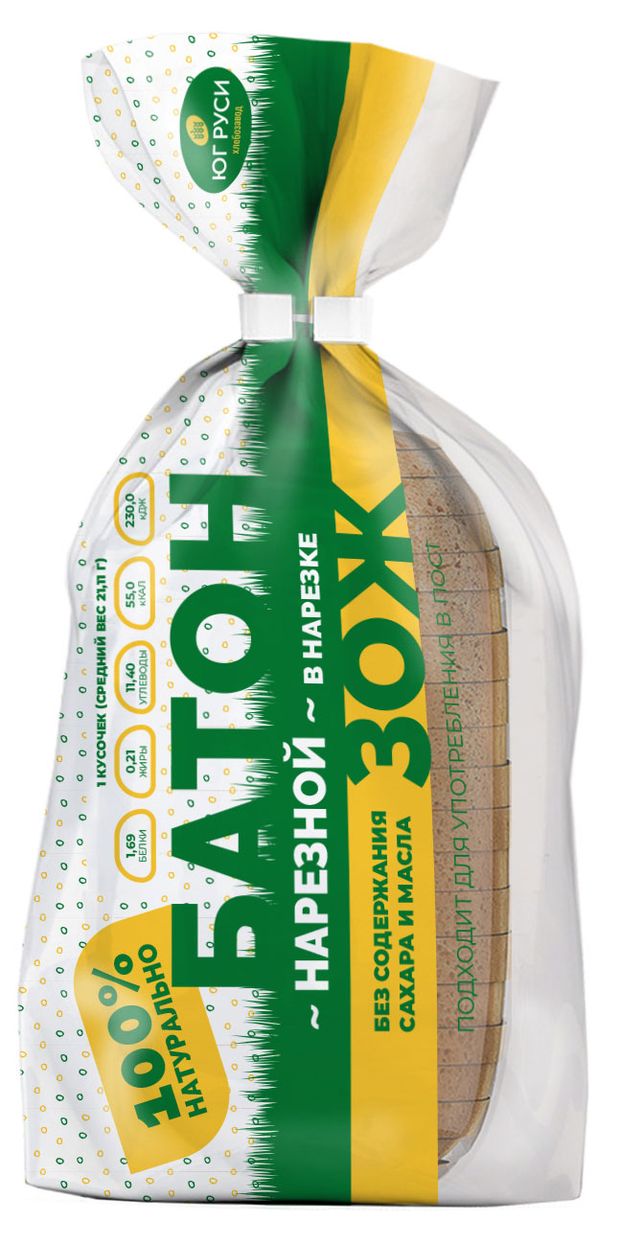 

Батон Хлебозавод Юг Руси 3ОЖ