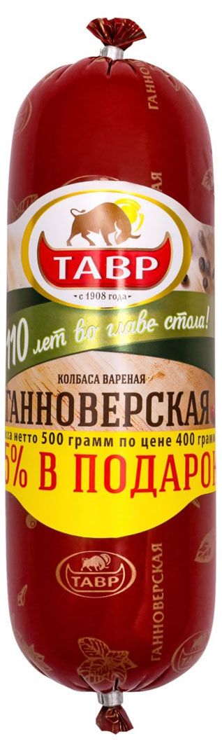 

Колбаса вареная Тавр Ганноверская 500г