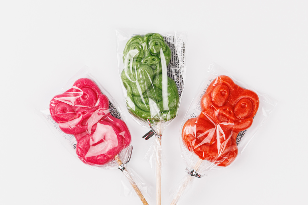 

Карамель леденцовая фигурная Змейки-малыши, в ассортименте