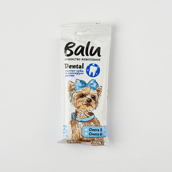 Лакомство жевательное для собак с омега 3 и омега 6 Balu