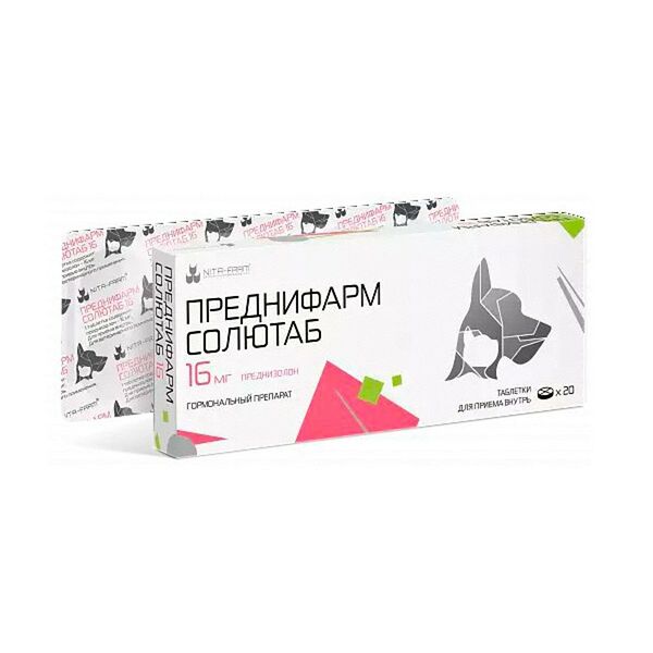 Препарат Nita-farm Преднифарм Солютаб 16 мг 20 таблеток