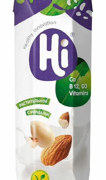 Напиток соевый с миндалем Hi 1,8% 1 л