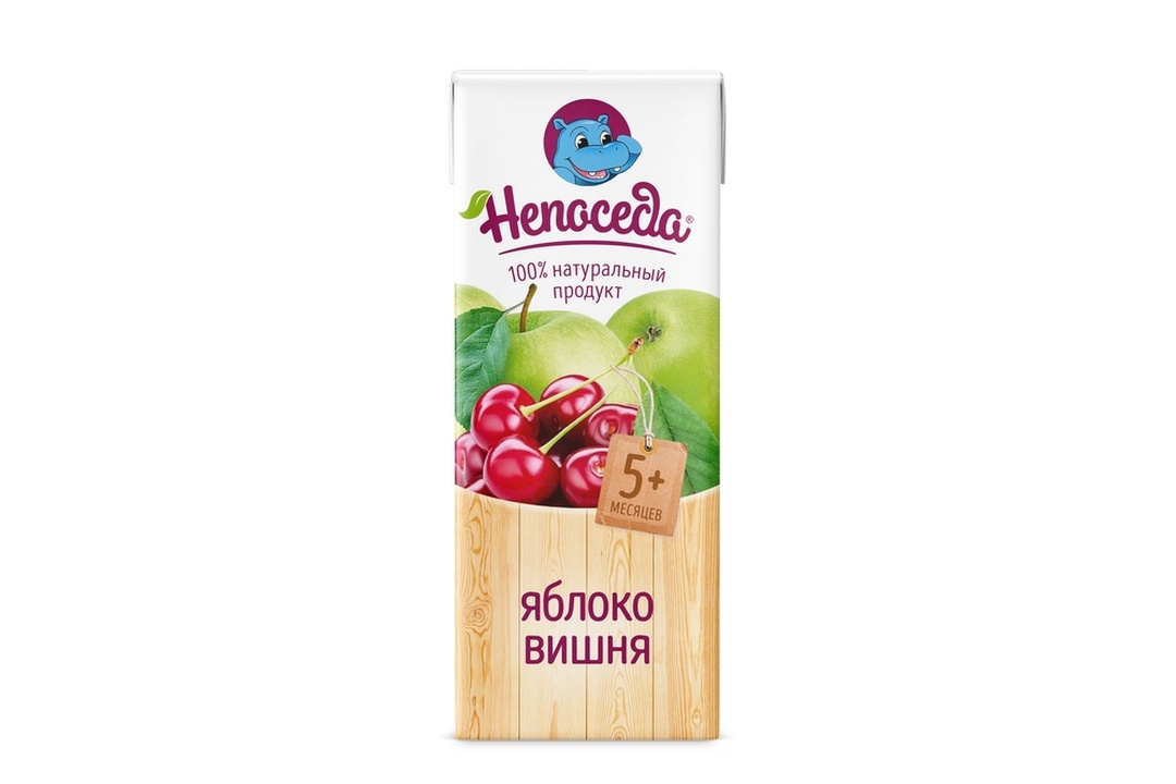 

Нектар Непоседа яблоко и вишня с 5 месяцев тетрапак