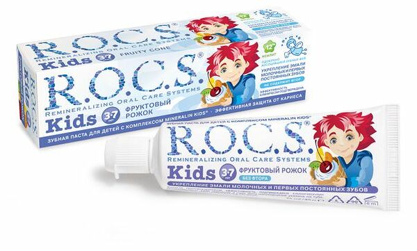 Зубная паста R.O.C.S Kids Фруктовый рожок 3-7 лет