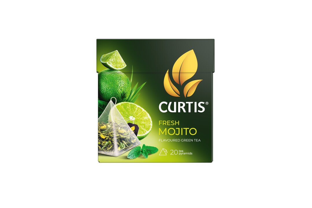 

Чай зеленый Curtis Fresh Mojito в пирамидках 20 шт. x 1.7 г