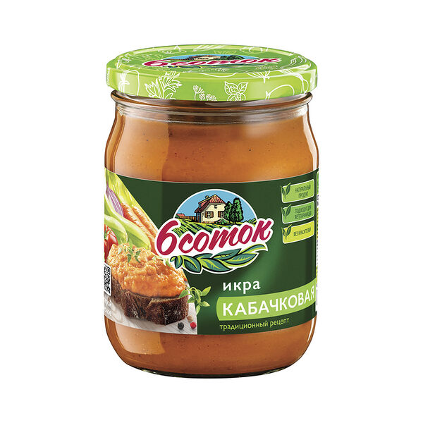 Икра кабачковая 6 соток 510 г