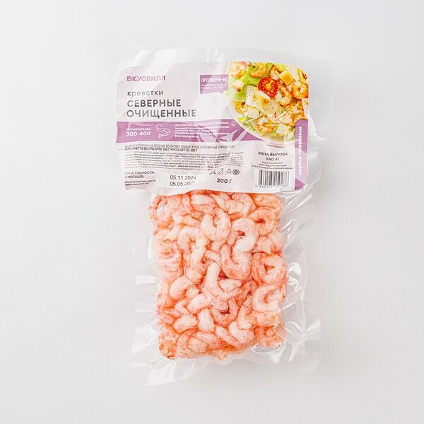 Креветки северные очищенные, 200 г
