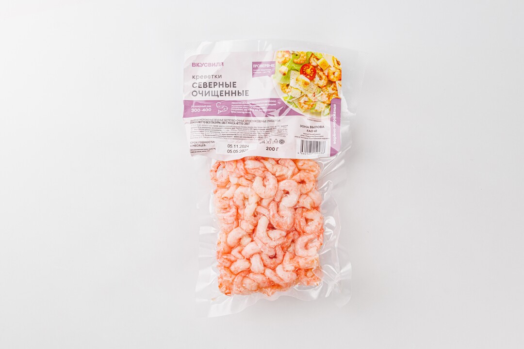 

Креветки северные очищенные, 200 г