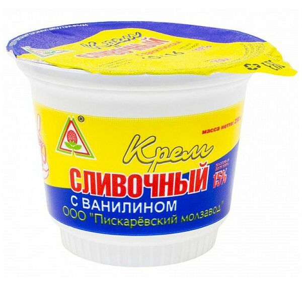 Крем сливочный Пискаревский сладкий 15%