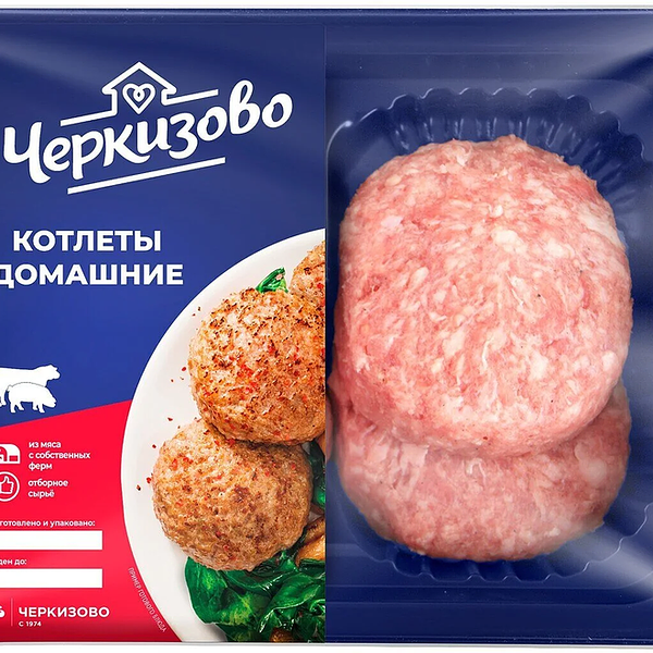 Котлеты из свинины и говядины Черкизово Домашние охлаждённые 400 г