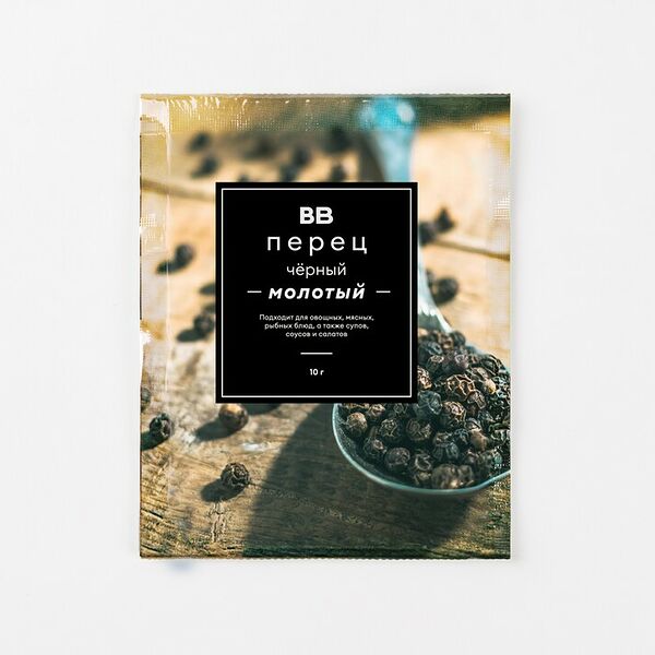 Перец ВкусВилл черный молотый 10 г