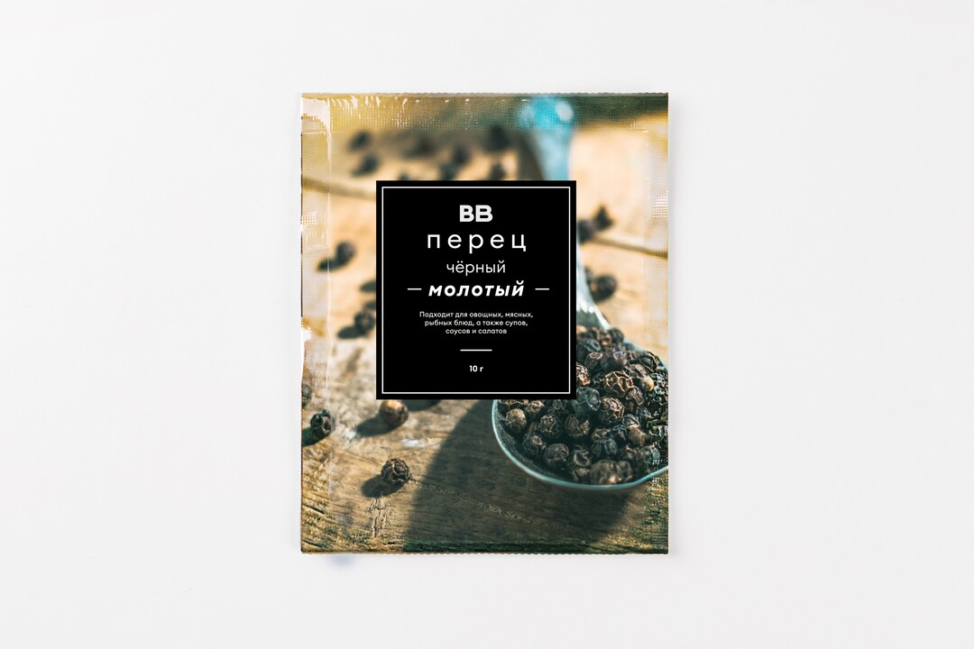 

Перец ВкусВилл черный молотый 10 г