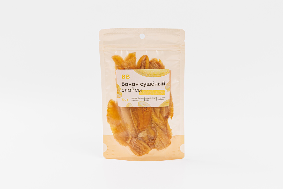 

Банан сушеный слайсы, 100 г
