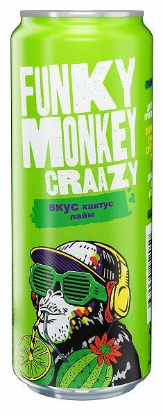 Напиток Funky Monkey Craazy кактус лайм 450 мл