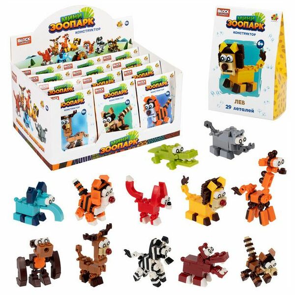 Конструктор 1Toy Blockformers Мини зоопарк, 1 шт в ассортименте