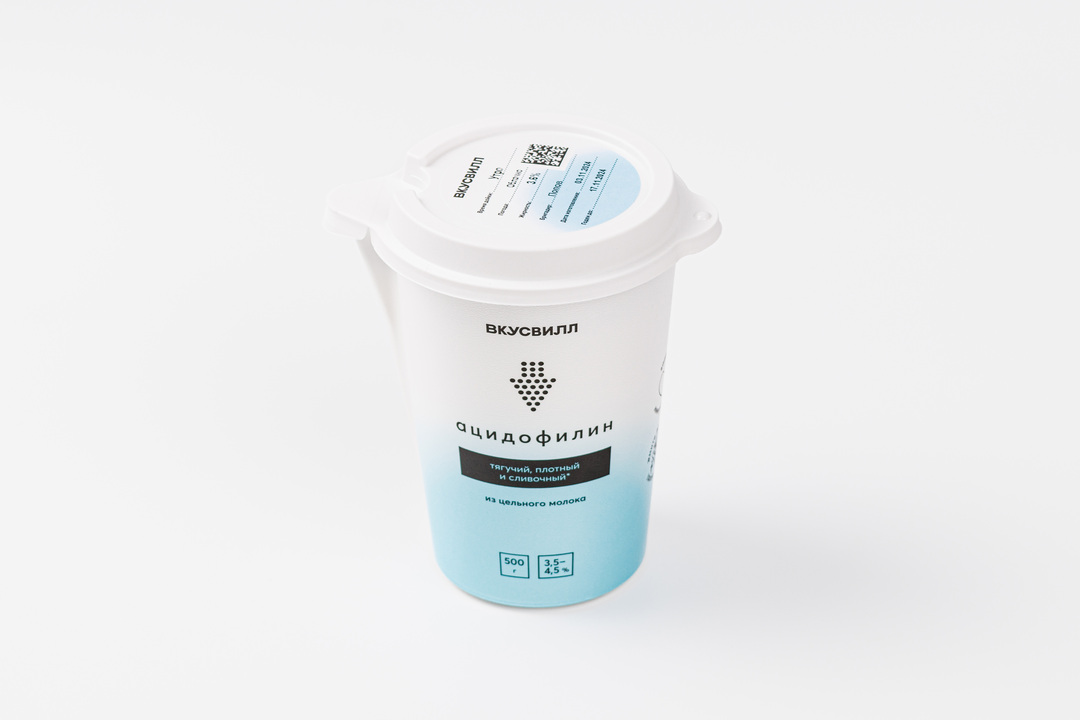 

Ацидофилин ВкусВилл из цельного молока 500 г