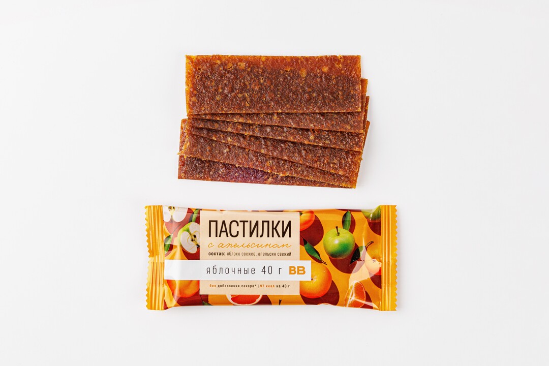 

Пастилки яблочные с апельсином