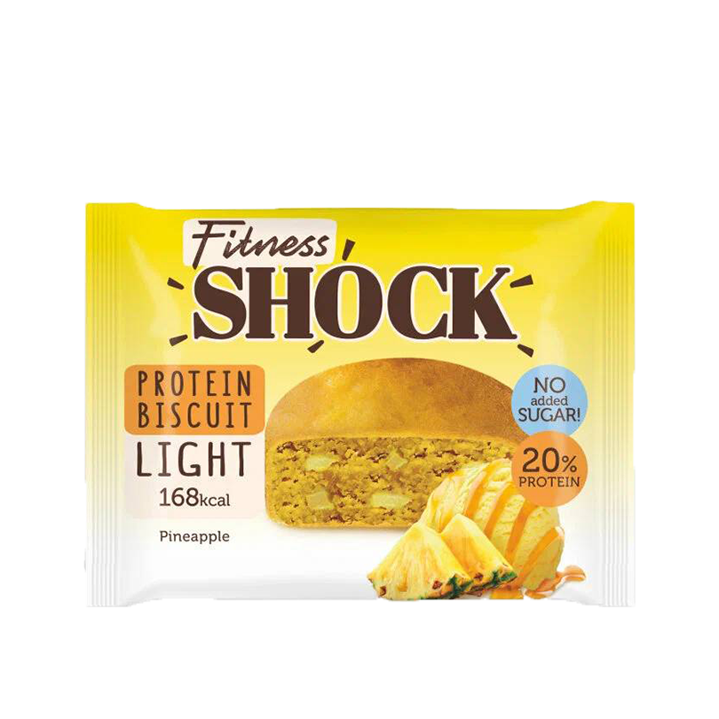 

Бисквит протеиновый FitnesShock Ананас (без сахара), 40 г