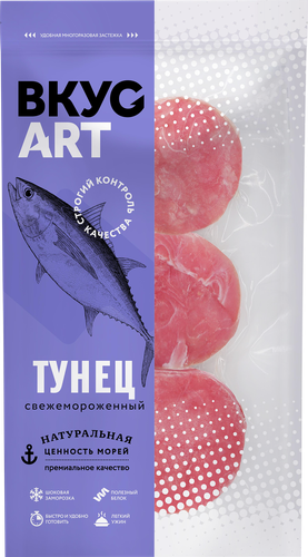 

Тунец ВкусАрт медальоны замороженные 400 г