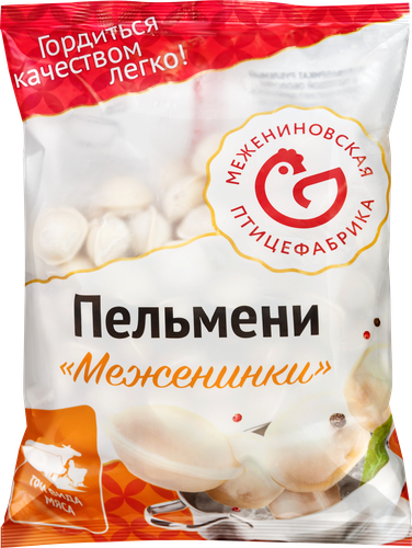 

Пельмени Межениновские продукты Меженинки из трех видов мяса 900 г