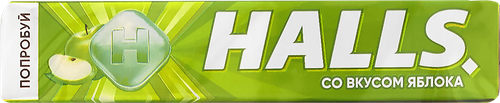 

Карамель леденцовая Halls со вкусом яблока, 25 г