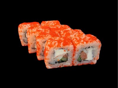 Ролл с креветкой и лососем