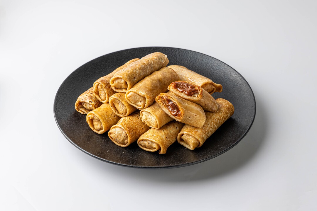 

Блинчики большая порция ВкусВилл с вареной сгущенкой 750 г