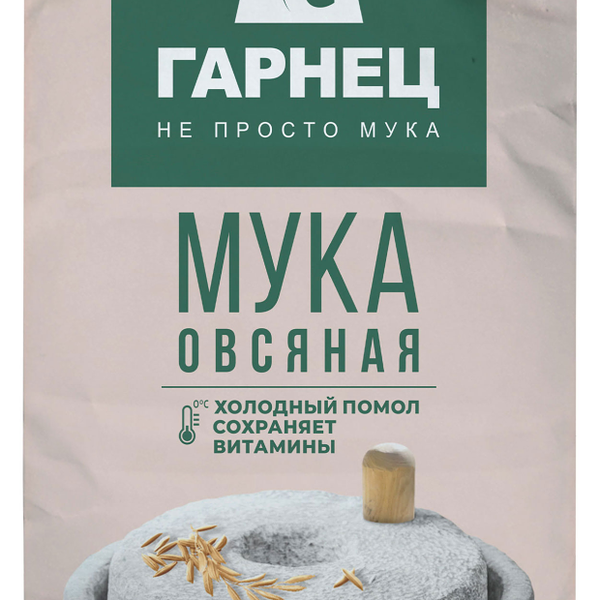 Мука Гарнец Овсяная, 500 г