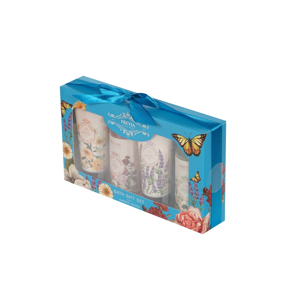

Подарочный набор Freyja: крем для рук 60 мл, скраб для тела 100 мл, лосьон для тела 60 мл, гель для душа 100 мл