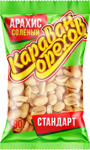 

Арахис Караван орехов жареный соленый 90 г