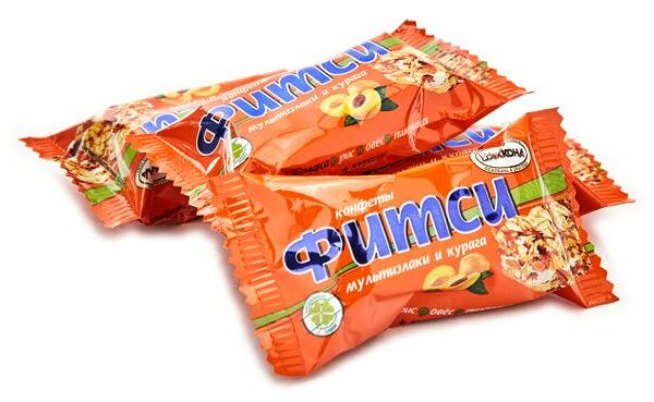 Конфеты Фитси мультизлаки и курага ТМ Акконд