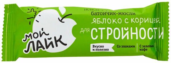 Батончик Леовит Мой Лайк для стройности яблоко с корицей, 25 г