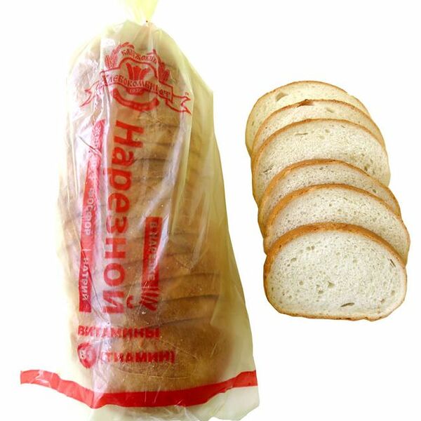 Батон нарезной Калужский хлебокомбинат в нарезке 380 г