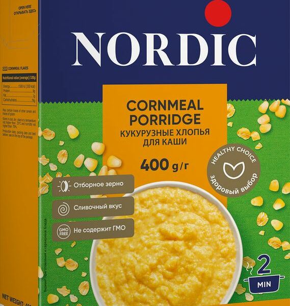 Хлопья кукурузные Nordic 400 г 