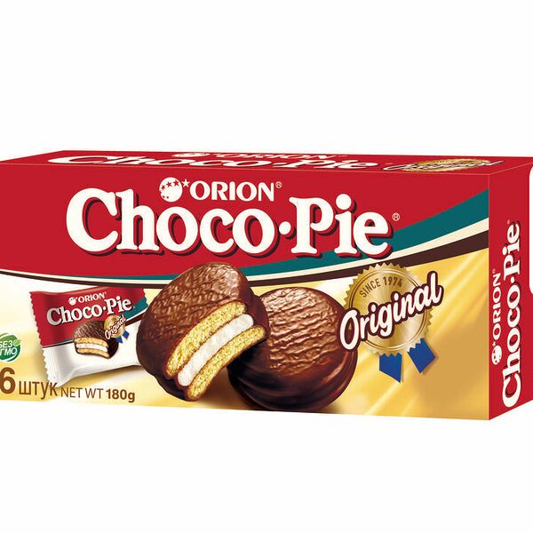 Бисквиты Orion Choco Pie в шоколаде, 180 г
