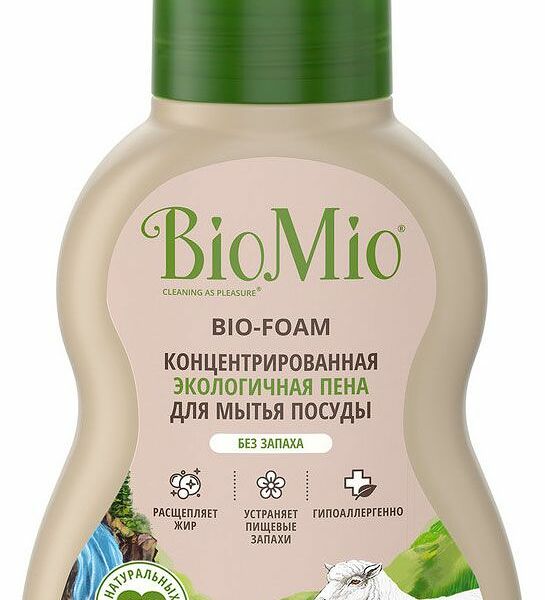 Пена для мытья посуды BioMio Bio-Foam без запаха 350 мл