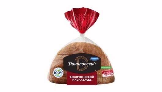 Хлеб Даниловский ржано-пшеничный бездрожжевой Коломенское, 350г