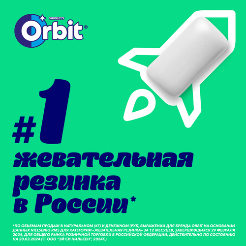 

Жевательная резинка Orbit XXL Белоснежный Сочное яблоко 20.4 г