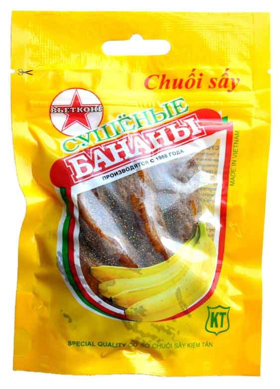 

Сушеные бананы Chuoi say 100 г