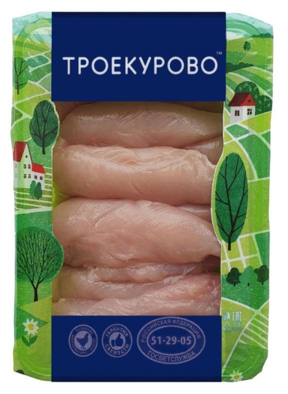 

Филе цыпленка Троекурово малое охлажденное 500г