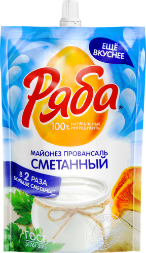 

Майонез Ряба провансаль сметанный 50.5% 330 г