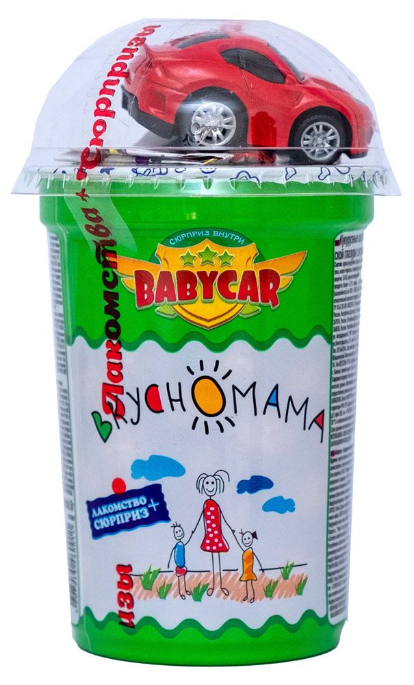 

Кукурузные шарики Вкусномама Babycar с игрушкой 30 г цвет игрушки в ассортименте 1 шт.