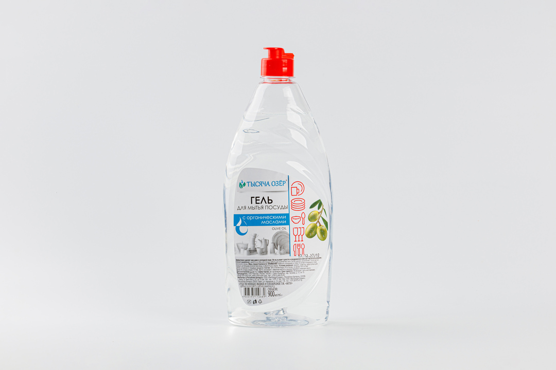 

Гель для мытья посуды "Olive oil" с органическим маслом оливы, без красителей, 900 мл