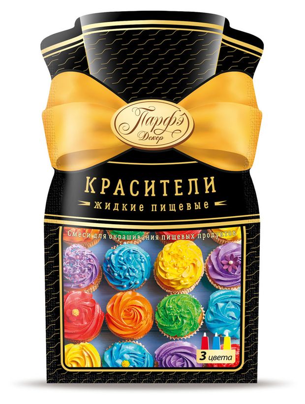

Красители пищевые Парфэ Декор жидкие 3 цвета 36 г
