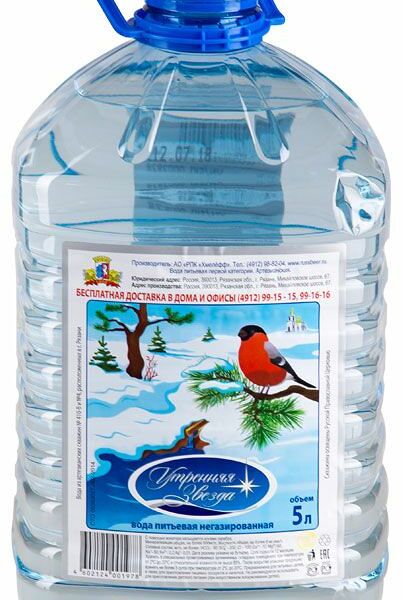 Вода питьевая негазированная Утренняя звезда артезианская