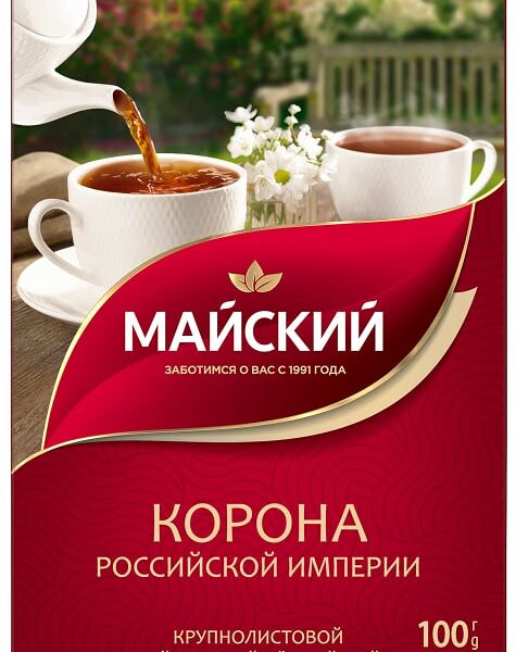 Чай черный Майский Корона Российской Империи 100г