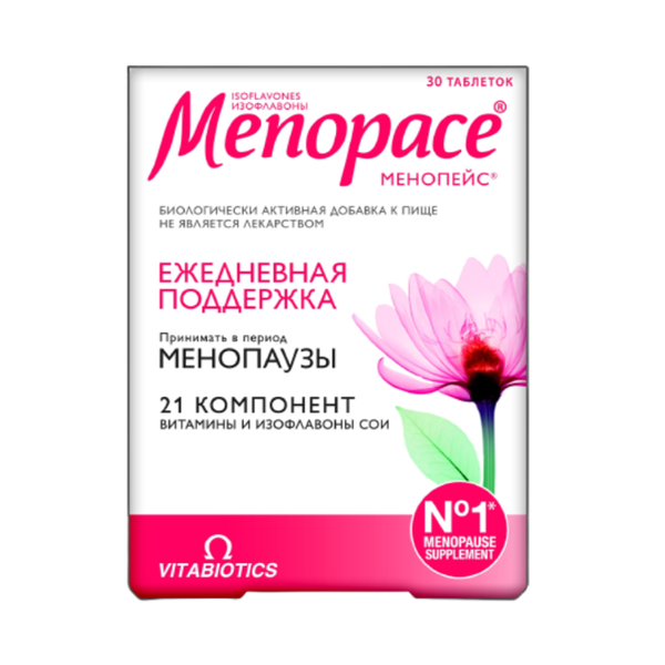 Vitabiotics Менопейс Изофлавоны таблетки 30 шт