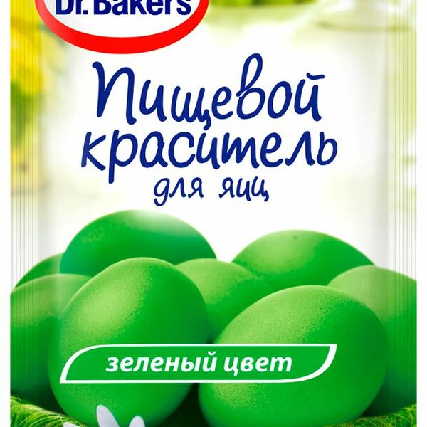 Пищевой краситель для яиц Dr.Bakers зеленый жидкий